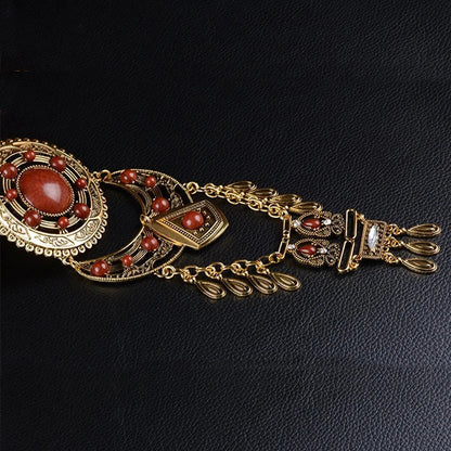 European American Exaggerated Pendant Necklace for Women Vintage Baroque Sexy Choker Collar Charm Statement Necklaces Jewelry