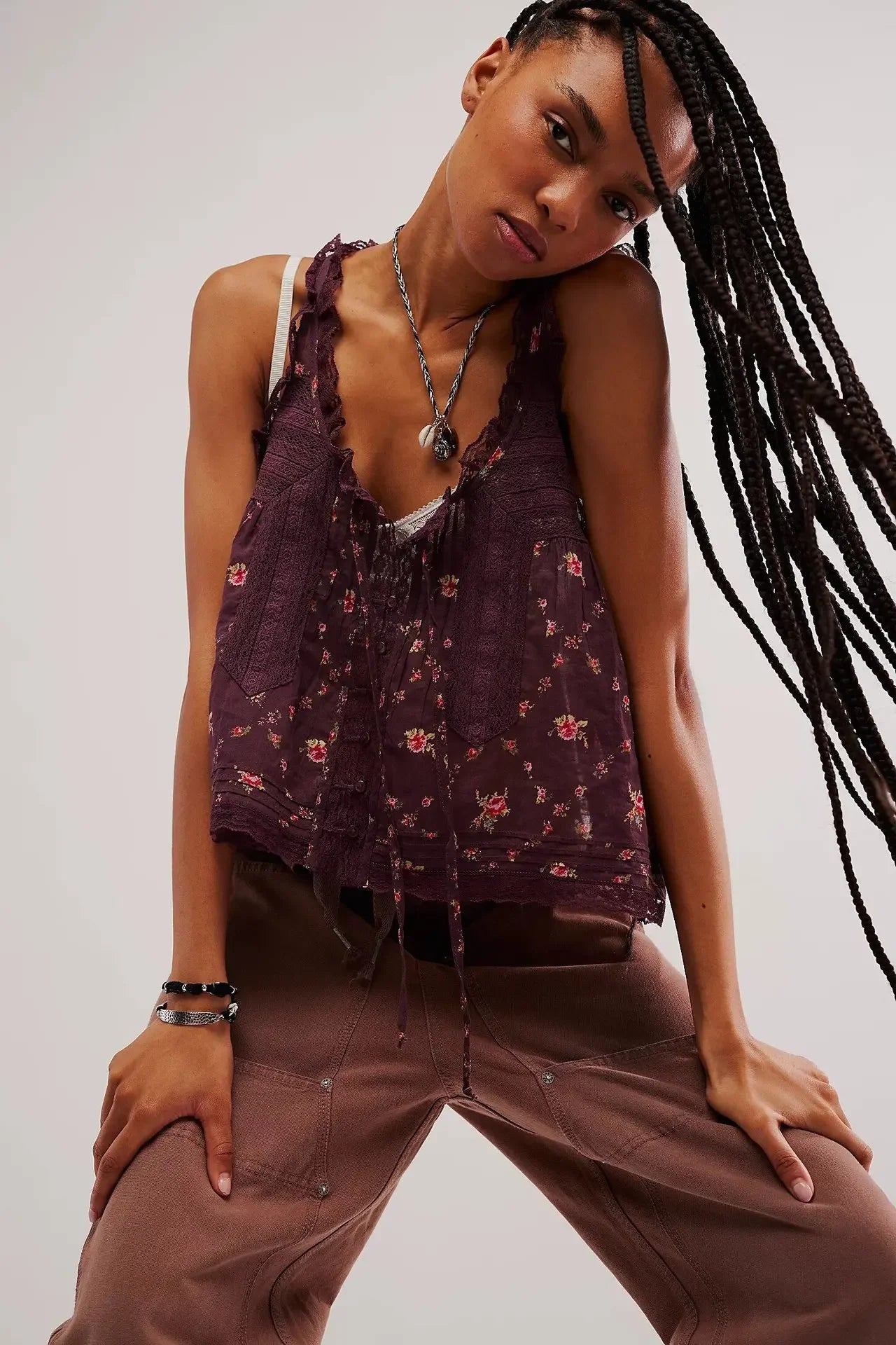 Sleeveless Tank Tops For Women Blouses Summer Boho Beach Wear 100%Cotton Splicing lace Shirts Loose Casual Ladies Blusas Camis