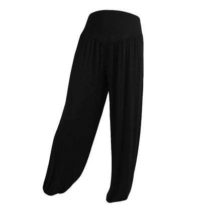 2024 Women Yoga Pants Women Elastic Loose Soft Yoga Sports Pants Casual Pants for Women Middle Waisted Cotton Blend Trousers