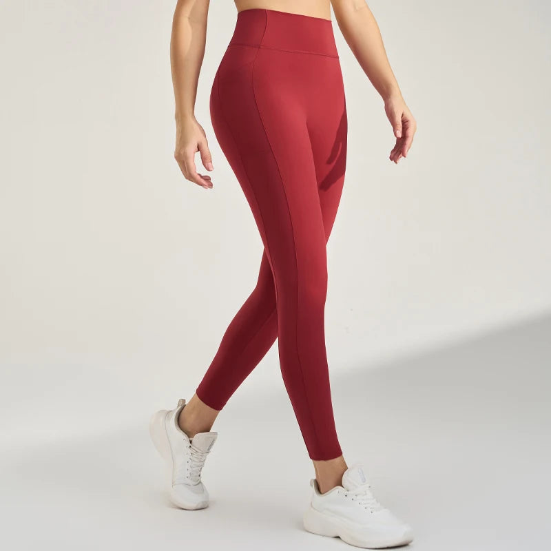 Women's High Waist Yoga Pants Peach Butt Stretch Leggings Outdoor Quick Dry Sweatpants Running Fitness No Trace Pants