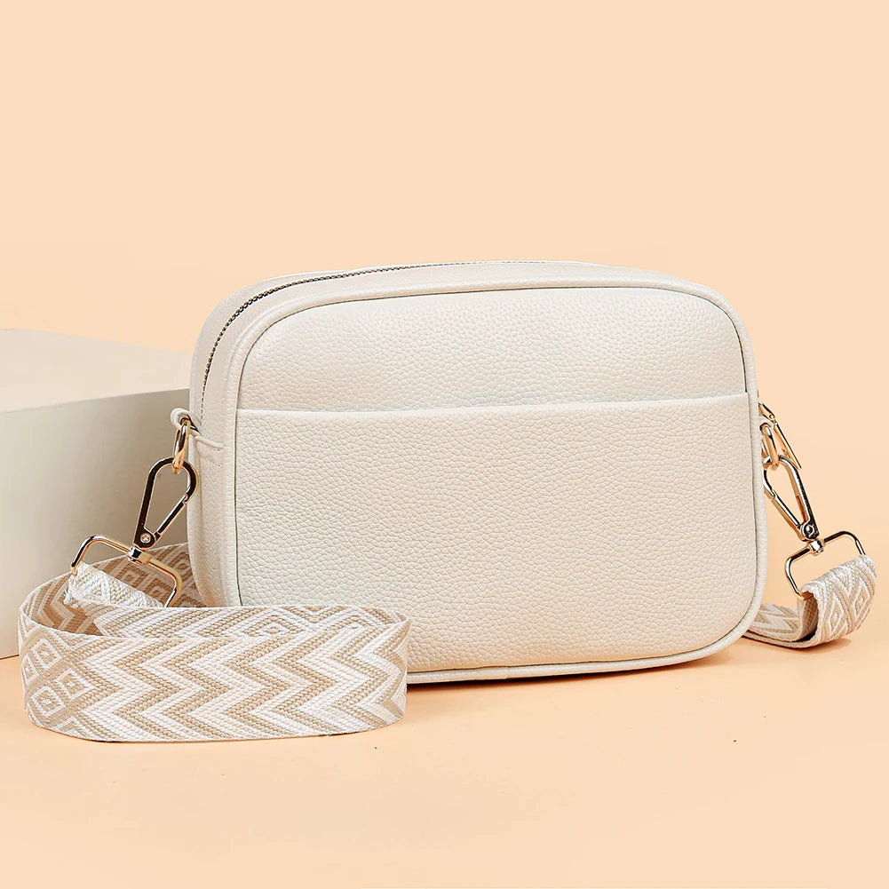 Women Travel Tote Bags PU Leather Underarm Bags Fashion Simple Solid Color Portable Adjustable Strap Female Handbags