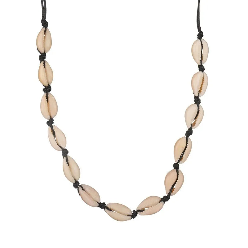 Classic Fashion Shell Beaded Necklace Women's Simple Personalized Handicrafts Gift Clothing Accessories collares para mujer