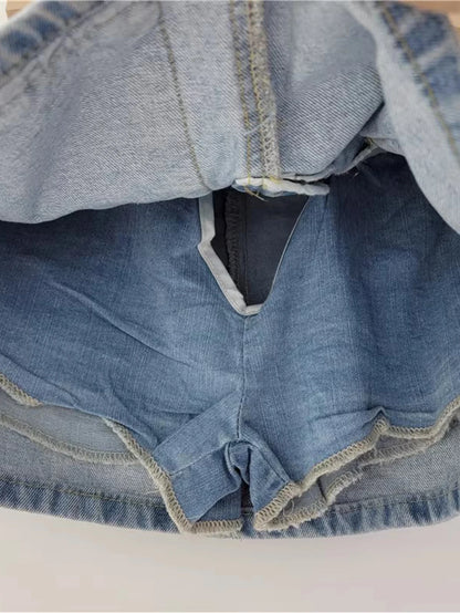 Sexy high waist Denim short skirt women summer fashion jean hot skirt y2k streetwear jeans club party casual denim short skirts