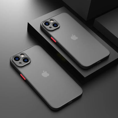 New Armor Bumper Shockproof Phone Case For iPhone 15 11 12 13 Mini 14 Pro XR X Xs Max Plus Silicone Hard Cover Capa