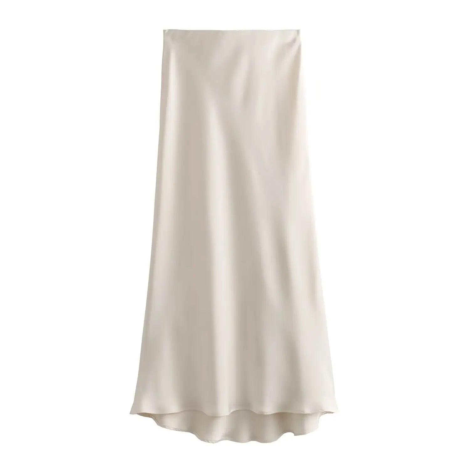 Satin Skirt Woman High Waist Elegant Long Skirts For Women Fashion Summer Midi Skirt Office Women's Skirts