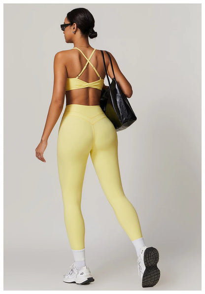 New Yoga Pants Women Workout Yoga Leggings High Waist Sport Leggings Women's Running Workout Tights Gym Push Up Fitness Trousers