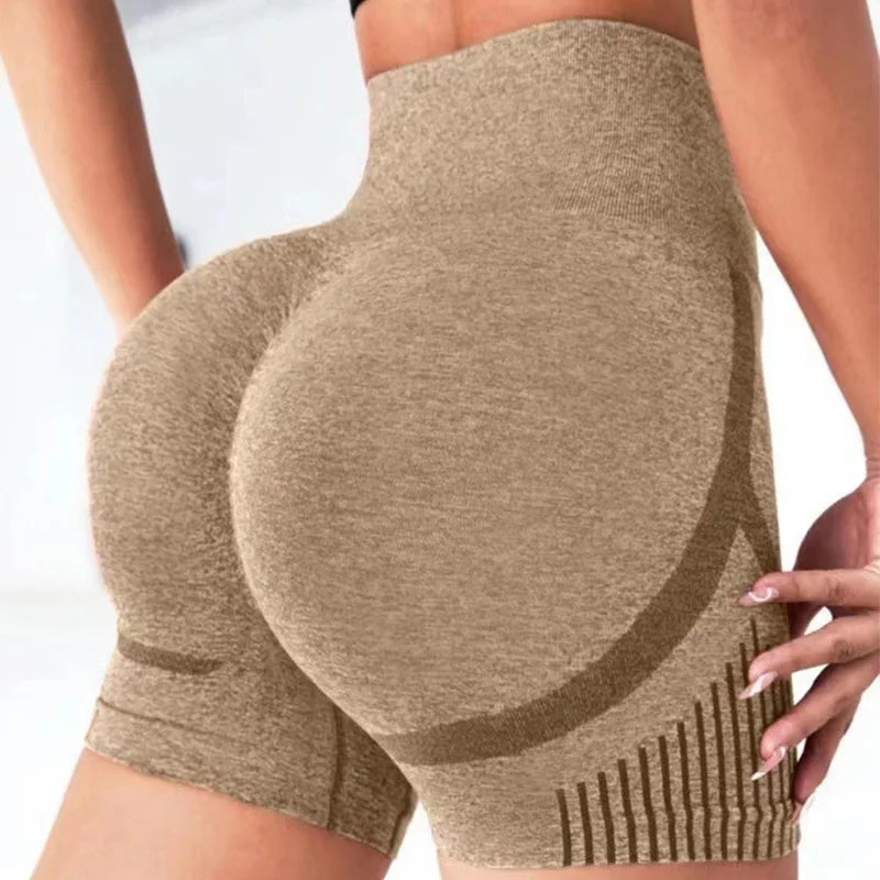 Women Yoga Shorts High Waisted and Hip Lifting Yoga Pants Outdoor Running Fitness Shorts Breathable Quick-dry Sportswear Pants