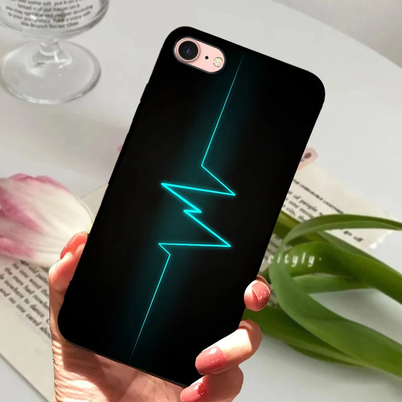 For iPhone 6S 6 Case Silicone Soft Back Phone Cover For iPhone 7 7Plus 6 6S Plus Silicon Cases For iPhone 8 8 Plus Fundas Bumper