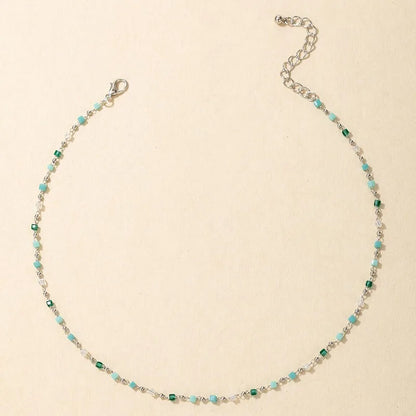 Necklace for Women Bohemian Colorful Beaded Fashion Jewelry Set On The Neck Party  Choker Chain  Femme Handwork Gift Daily