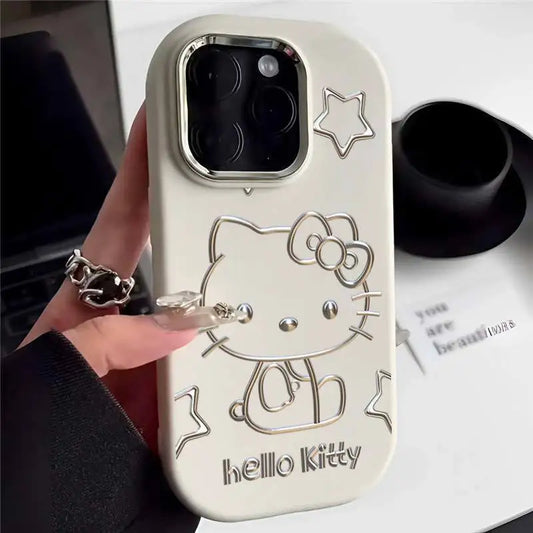 Sanrio Hello Kitty Cute Phone Cases For iPhone 15 14 13 12 11 Pro Max Mini XR XS 7 8 Plus Cartoon Anti-drop Soft Cover Pink Girl