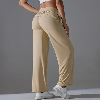 Sunscreen Yoga Pants For Women Straight UV Protection Leg Sweatpant Loose Tracksuit Wide Leg Outdoor Gym Runing Casual Clothes