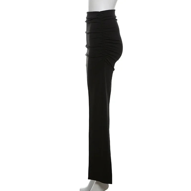 Slim Jupe Femme Été Korean Solid Color Skirts For Women Asymmetrical Y2k Clothes Fashion Clothing Sexy Mujer Conjuntos De Falda