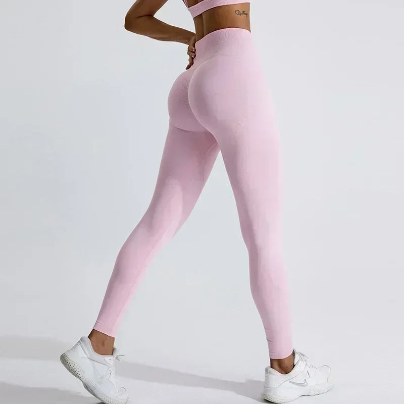 Pilates Stretch Yoga Pants Seamless Fitness Pants Yoga Pants Women's Impact Pants Sports Pants Peach Hip Leggings