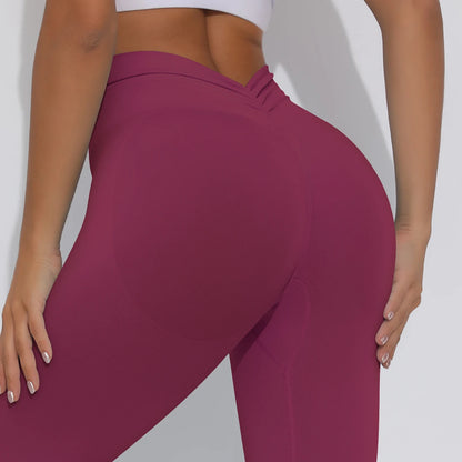 V Butt Yoga Pant Women Fitness Running Pants Tummy Control Slimming Booty Leggings Quick Drying Cycling Workout