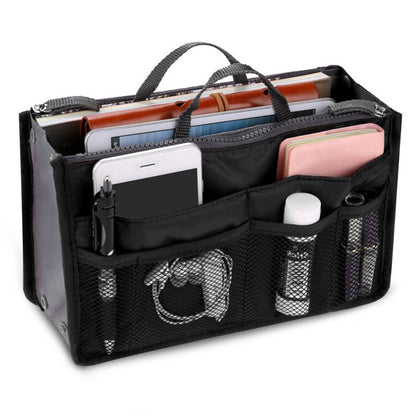 Women Make Up Cosmetic Bag Travel Handbag Nylon Large Container Make Up Case Organizer Bags Ladies Foldable Purse Clutch Bag