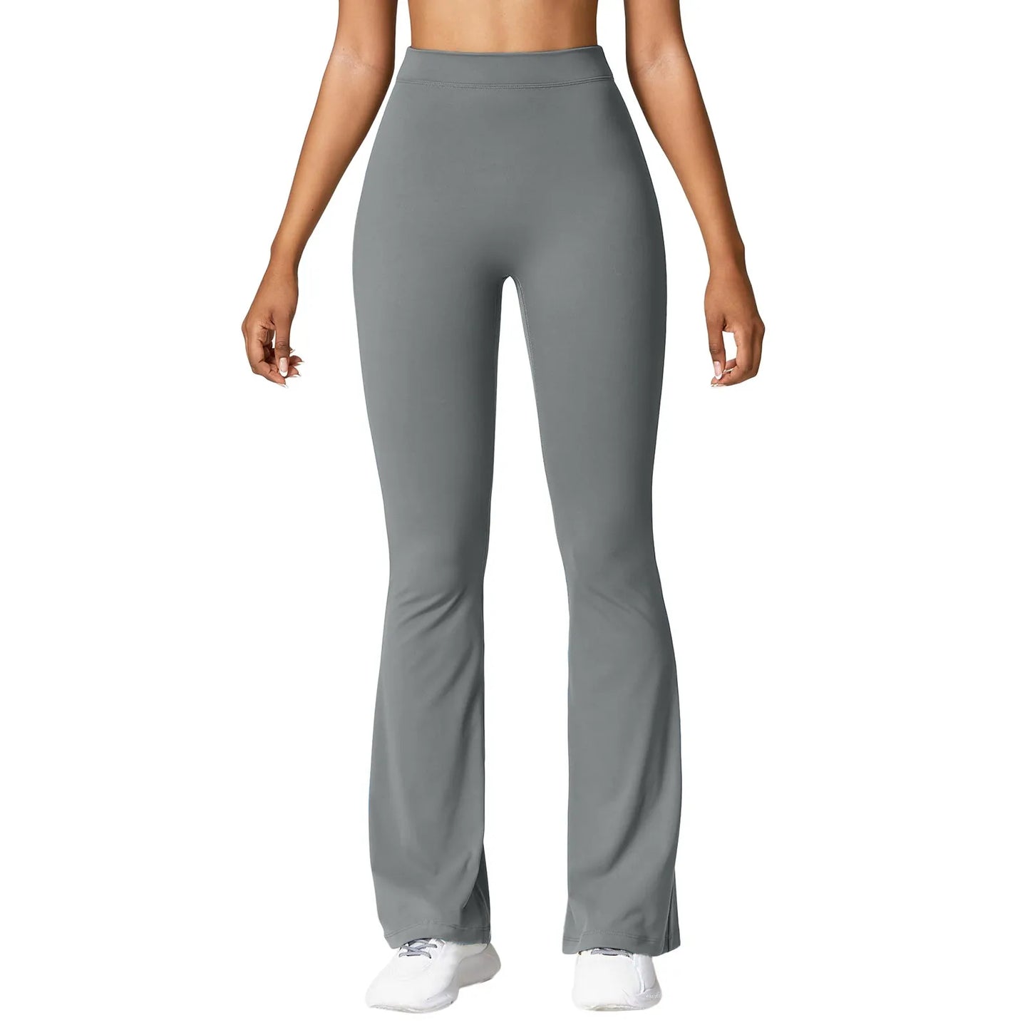 Women'S Slim Fit Yoga Pants Womens Stretch Yoga Leggings Fitness Running Gym Sports Full Length Active Pants Flared Trousers