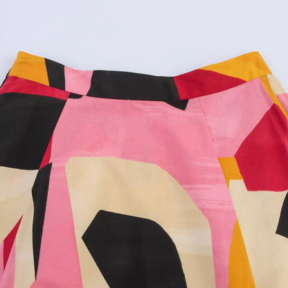 Women's Skirts Summer 2025 New Print Elegant Women's High Waist Skirts Chic Casual Joker Summer Travel Youth Skirts