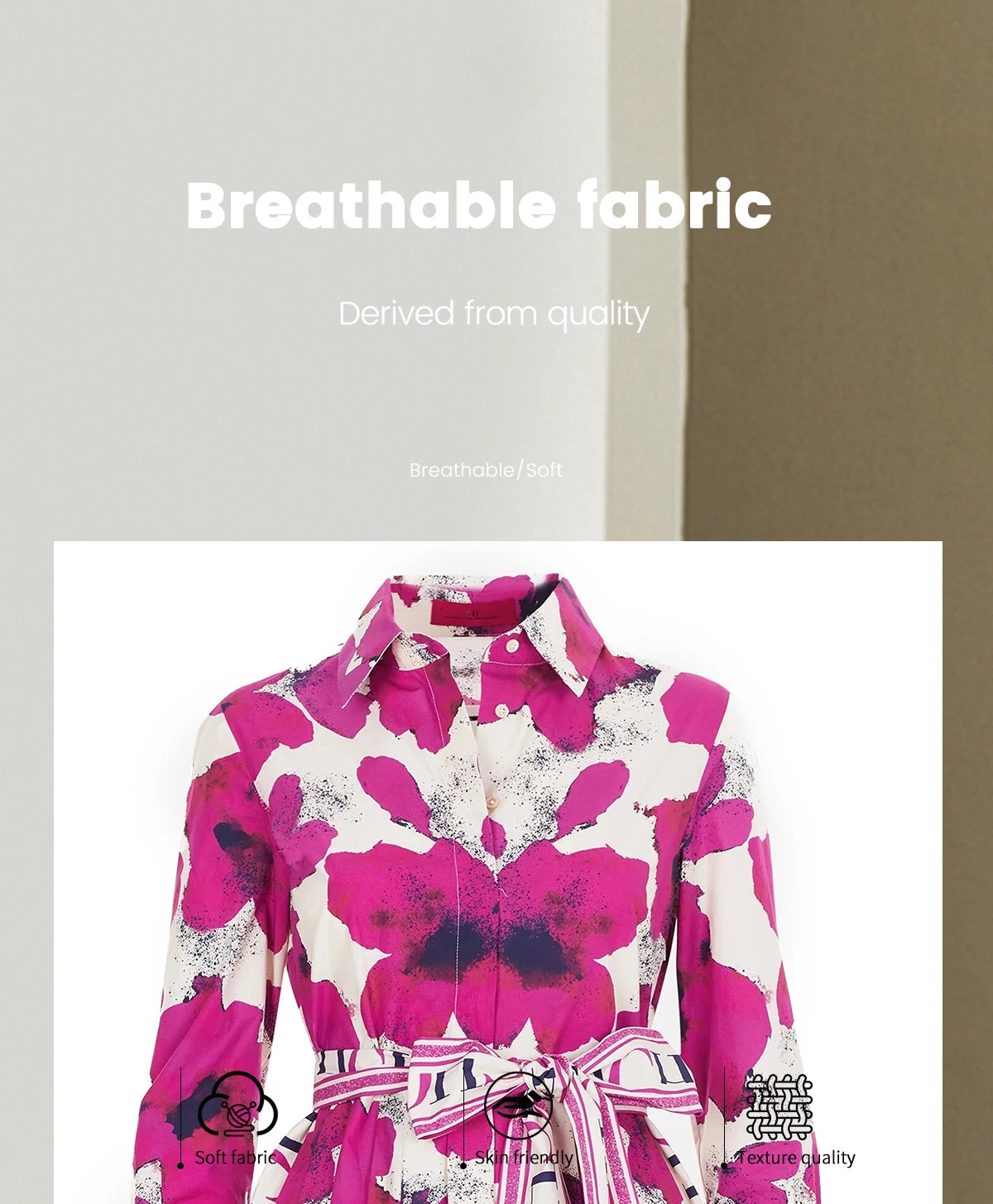 Women Dresses Party Dresses Retro Shirt Dress Long Sleeved Belt Single Row Buckle Layered Skirt Hem Design Casual Dresses