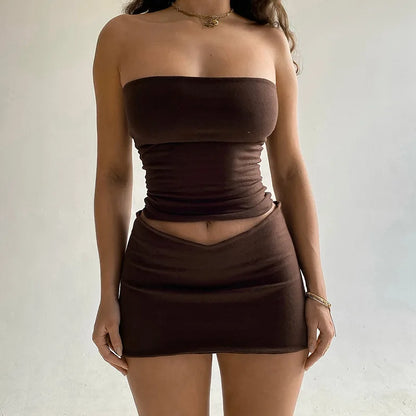 Women Skirt Fashion High Waisted Short Pencil Skirts All Match Female Summer Sexy Girl Tight Hip Wrap Mini Skirts&top Outfit Y2K