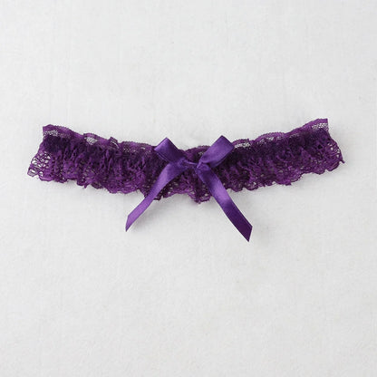 Women Sexy Bow Lace Choker Necklaces Torques Collar Floral Bowknot Wedding Party Cosplay Lolita Fashion Girls Elastic Neck Ring
