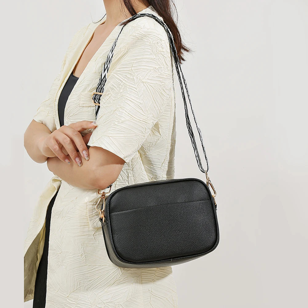 Women Travel Tote Bags PU Leather Underarm Bags Fashion Simple Solid Color Portable Adjustable Strap Female Handbags