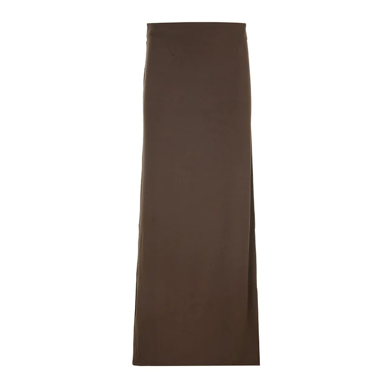 Skirts Women Long Skirt A Line Slim Bodycon Streetwear Club High Waist Sexy Elegant Splice Y2k Sheath Party Night Summer 2025