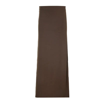 Skirts Women Long Skirt A Line Slim Bodycon Streetwear Club High Waist Sexy Elegant Splice Y2k Sheath Party Night Summer 2025