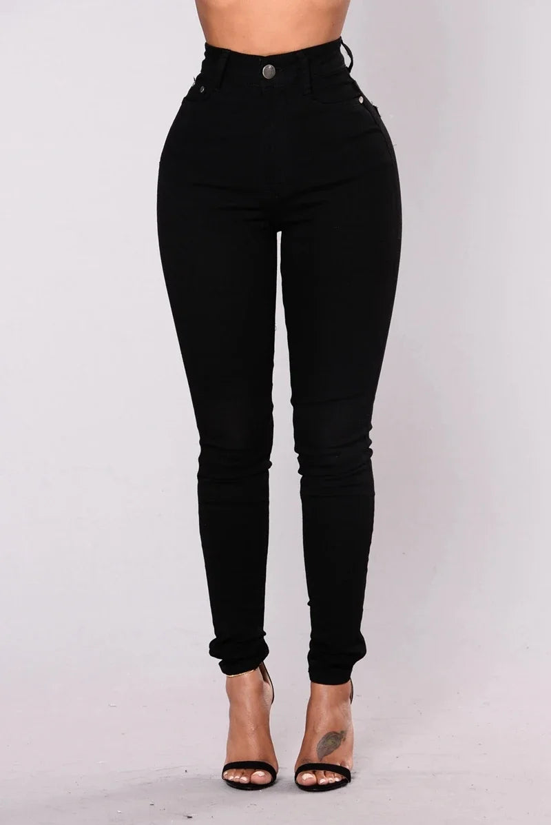 Slim Jeans for Women Skinny High Waist Trousers Jeans Women Black Denim Pencil Pants Stretch Women Jeans Pants Calca Jeans