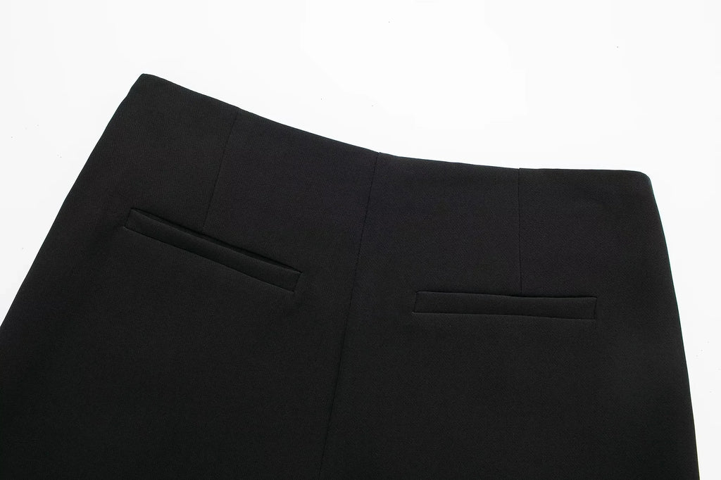 TRAF Women's Skort High Waist Brown Skirt Pants Stylish Summer Pink Black Mini Skirt Shorts Asymmetric Casual Off White Skort