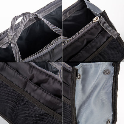 Women Make Up Cosmetic Bag Travel Handbag Nylon Large Container Make Up Case Organizer Bags Ladies Foldable Purse Clutch Bag