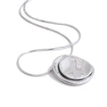 NiNice Necklaces for Women 316L Stainless Steel Original Double Circle Overlay Pendant Personalized Sweater Chain Fashionable