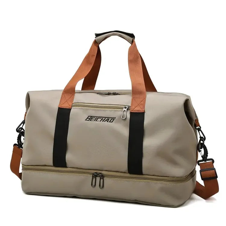 Fashion Travel Bags For Women Large Capacity Men's Sports bag Waterproof Female Messenger Bag Dry And Wet Dropshipping