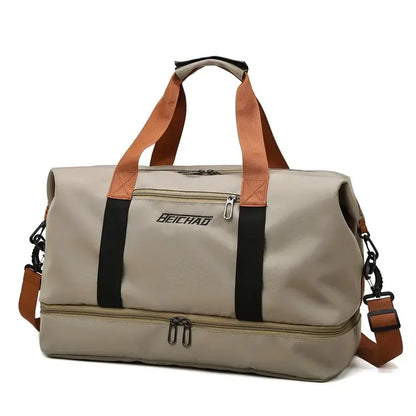 Fashion Travel Bags For Women Large Capacity Men's Sports bag Waterproof Female Messenger Bag Dry And Wet Dropshipping