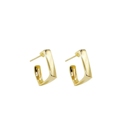 European and American Fashion Earrings Geometric Metal Earrings Fashion Earrings Net Red New Trend Earrings