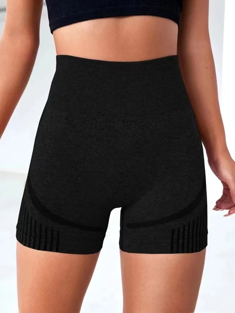 Women Yoga Shorts Women High Waist Workout Shorts Lift Butt Fitness Pants Sportswear Fitness Yoga Push Up Yoga Gym Running Short