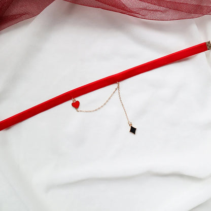Fashion Lace Necklace For Women Adjustable Elegant Snowfake Strawberry Pendant Velvet Choker Necklace Collar Party Jewelry Gift