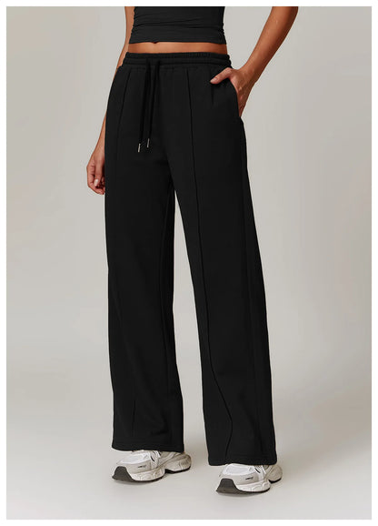 Women's High Waisted Straight pants Sweatpants Casual Yoga Jogger Pants elegant pants Women Pants Yoga With Pockets pantalones