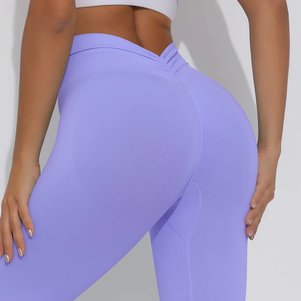 V Butt Yoga Pant Women Fitness Running Pants Tummy Control Slimming Booty Leggings Quick Drying Cycling Workout