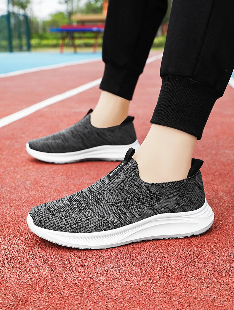 Women's Shoes 2024 Spring New Lightweight, Comfortable, and Fashionable One Step Anti slip Leisure Breathable Walking Shoes
