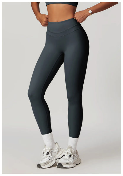 New Yoga Pants Women Workout Yoga Leggings High Waist Sport Leggings Women's Running Workout Tights Gym Push Up Fitness Trousers