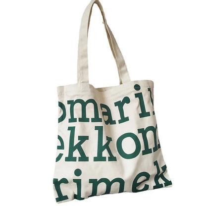 Women's Bag Cheap Casual Large Capacity Shoulder Bags Shopper Canvas Letter Fashion Harajuku Zipper Print Handbags