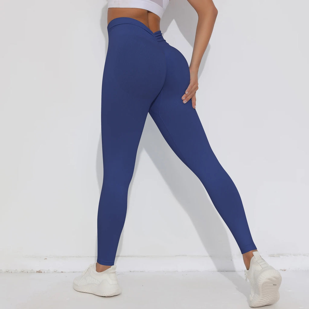 V Butt Yoga Pant Women Fitness Running Pants Tummy Control Slimming Booty Leggings Quick Drying Cycling Workout