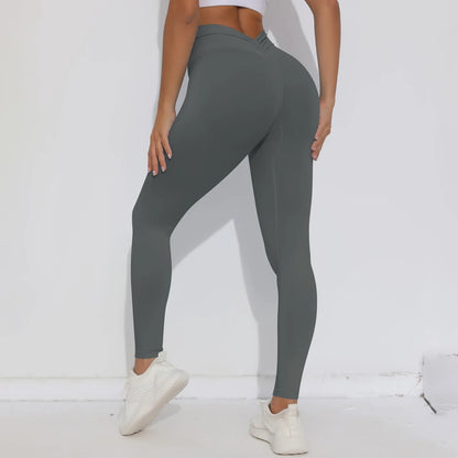 V Butt Yoga Pant Women Fitness Running Pants Tummy Control Slimming Booty Leggings Quick Drying Cycling Workout
