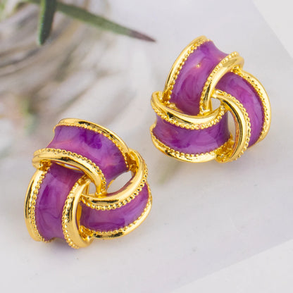 Unique Earrings Ring Simple Fashion Personality Creative Jewelry for Women Wedding Birthday Anniversary Party Daily Wearing