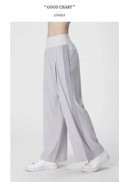 Yoga Pants Outdoor Loose Athletic Casual Pants Running Fitness Wide Leg Pants