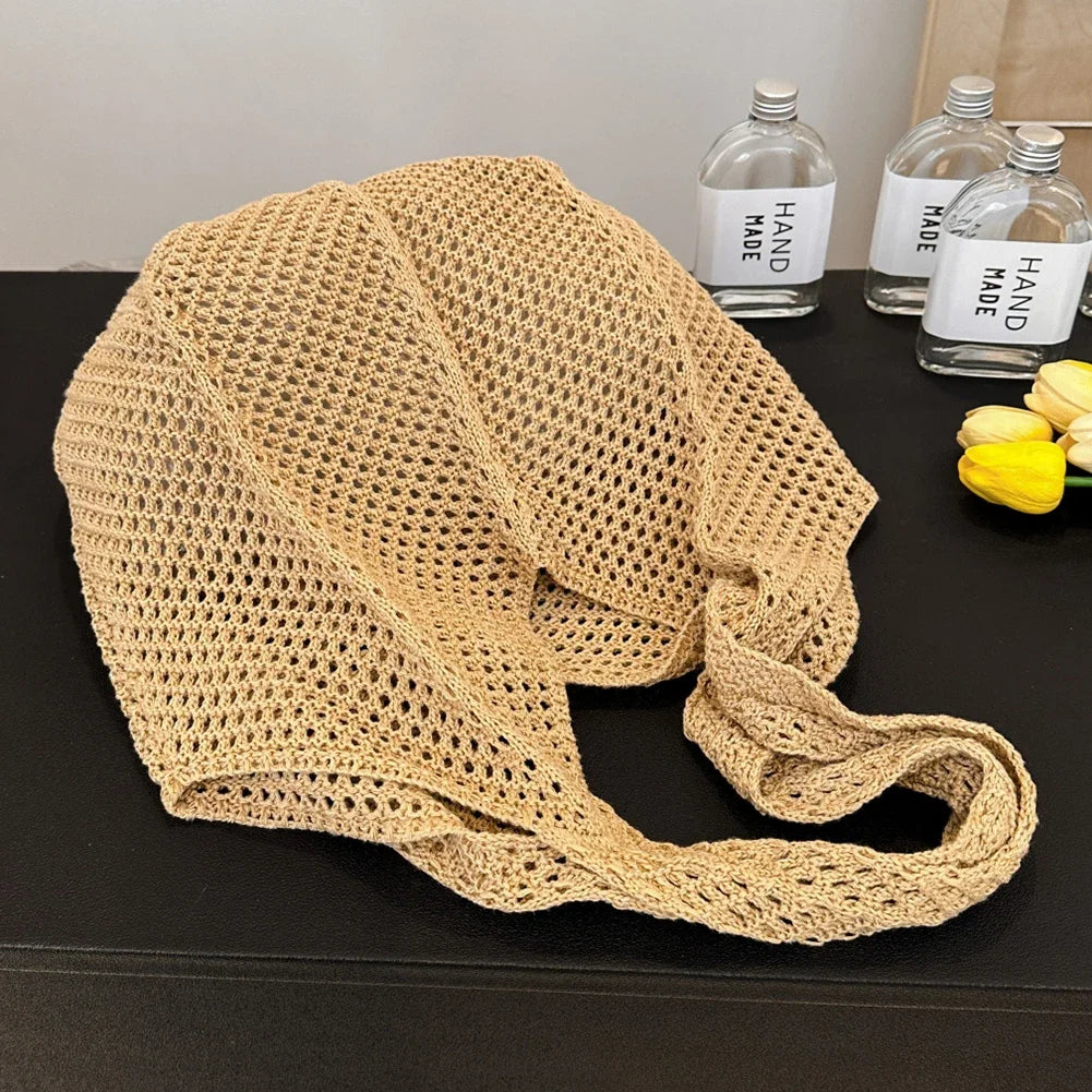 Women's Shoulder Bags Casual Straw Wicker Woven Ladies Handmade Totes Large Capacity Summer Beach Female's Messenger Bag