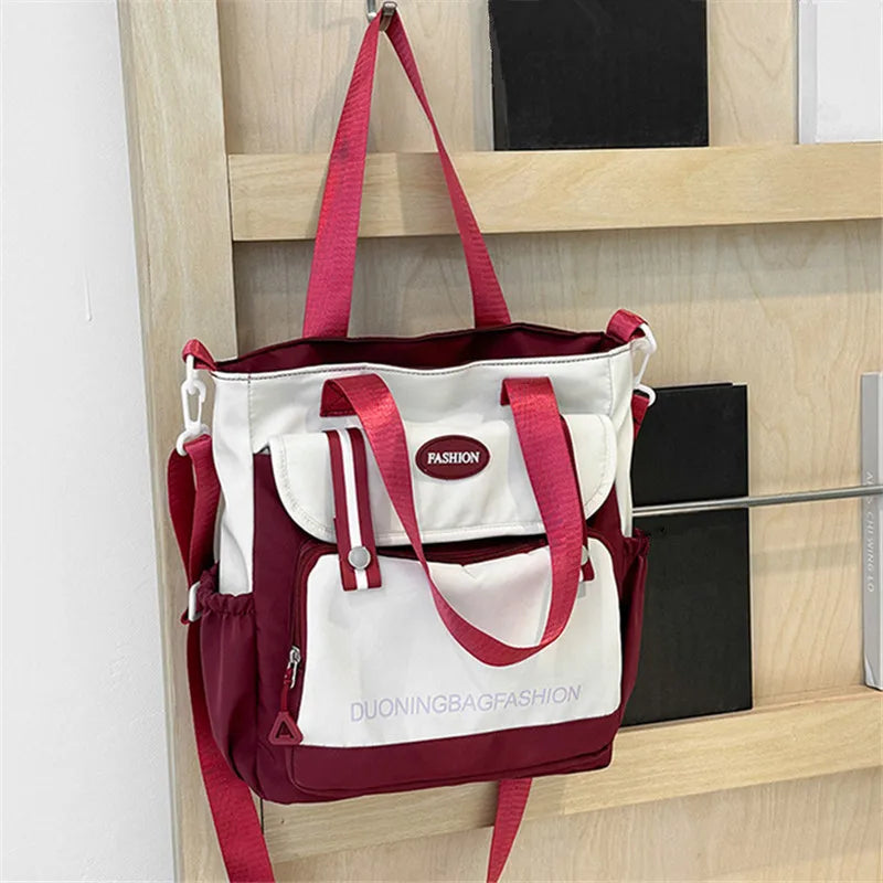 Women's Tote Bag, Large Capacity Daily Handbag, Travel Bucket Shoulder Bag, Fashion Messenger Bag,Campus School Bags Satchel