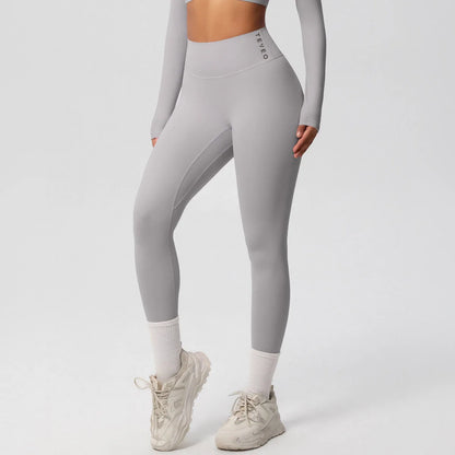 2025 Women's Alphabet Yoga Pants Double-sided High-waisted Quick-drying Fitness Wear Outdoor Running Leggings TEVEO summerr