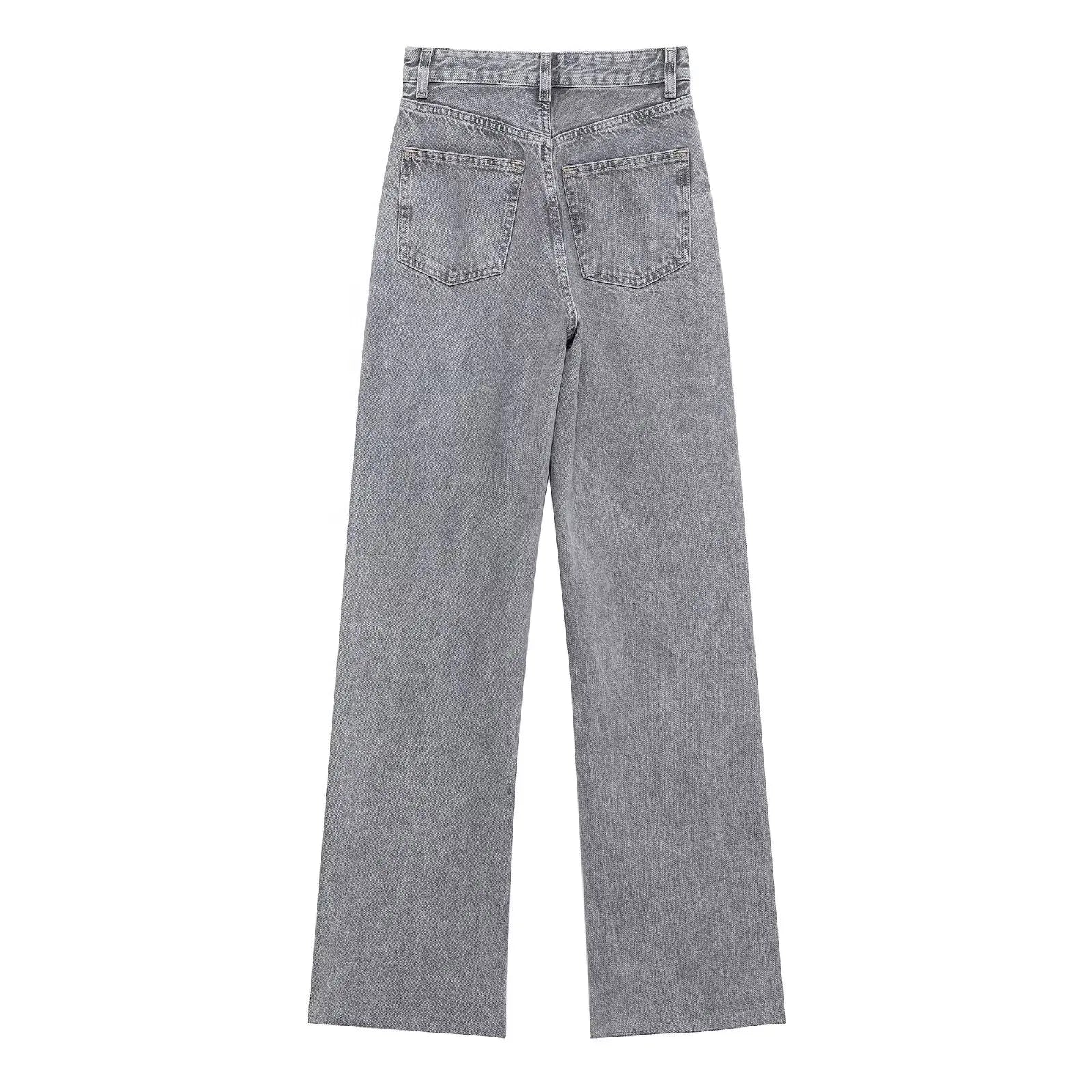 Willshela Women Jeans Denim Pant High Waist Female Chic Lady Casual Basic Mujer Straight Trousers