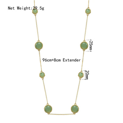 Chain Necklace for Women Gold Color Chain Necklace Pendant on neck Bohemian Sweater Necklace Women Jewelry Wholesale